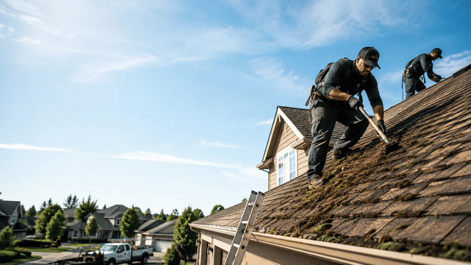 Roof Moss Removal in La Valle, WI near me